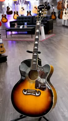 Epiphone - J-200 EC Studio Acoustic/Electric - Vintage Sunburst 4